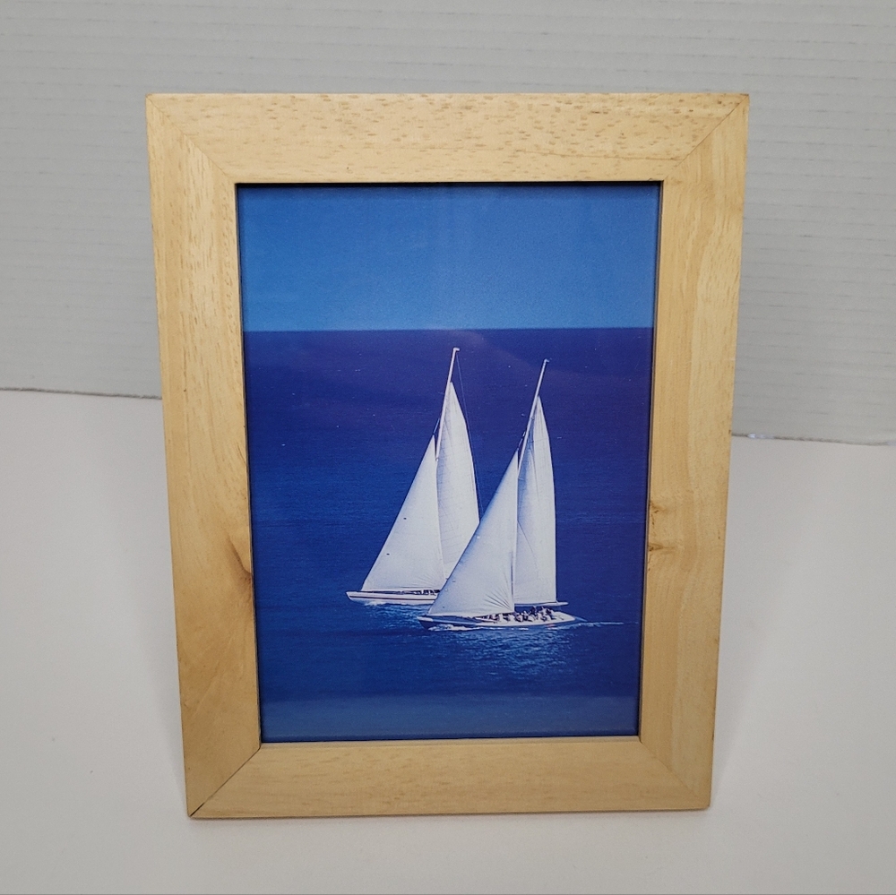 Vintage Blond Wood Picture Frame 5x7